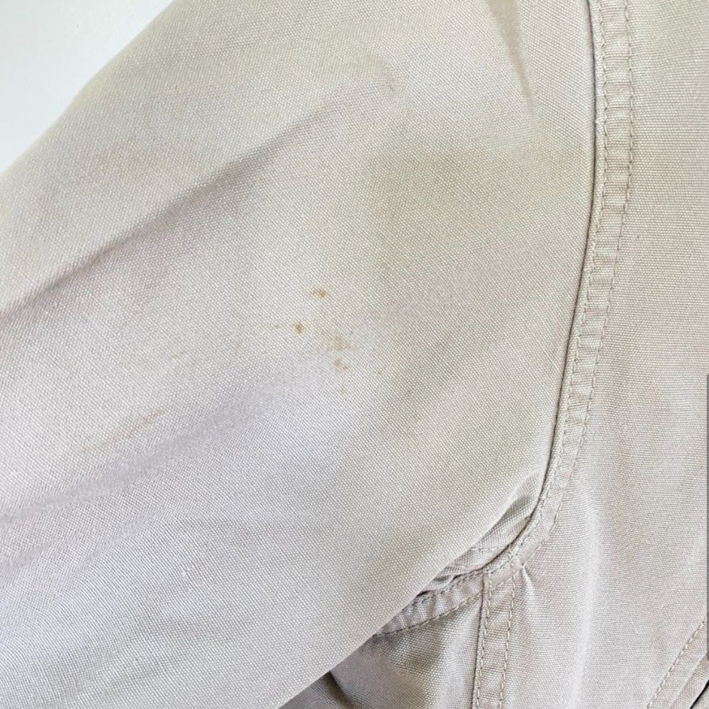 J. Crew Double Breasted Basic Jacket Khaki Size M… - image 4